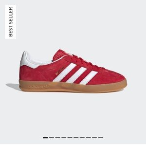 Adidas Red gazelle indoor shoes
